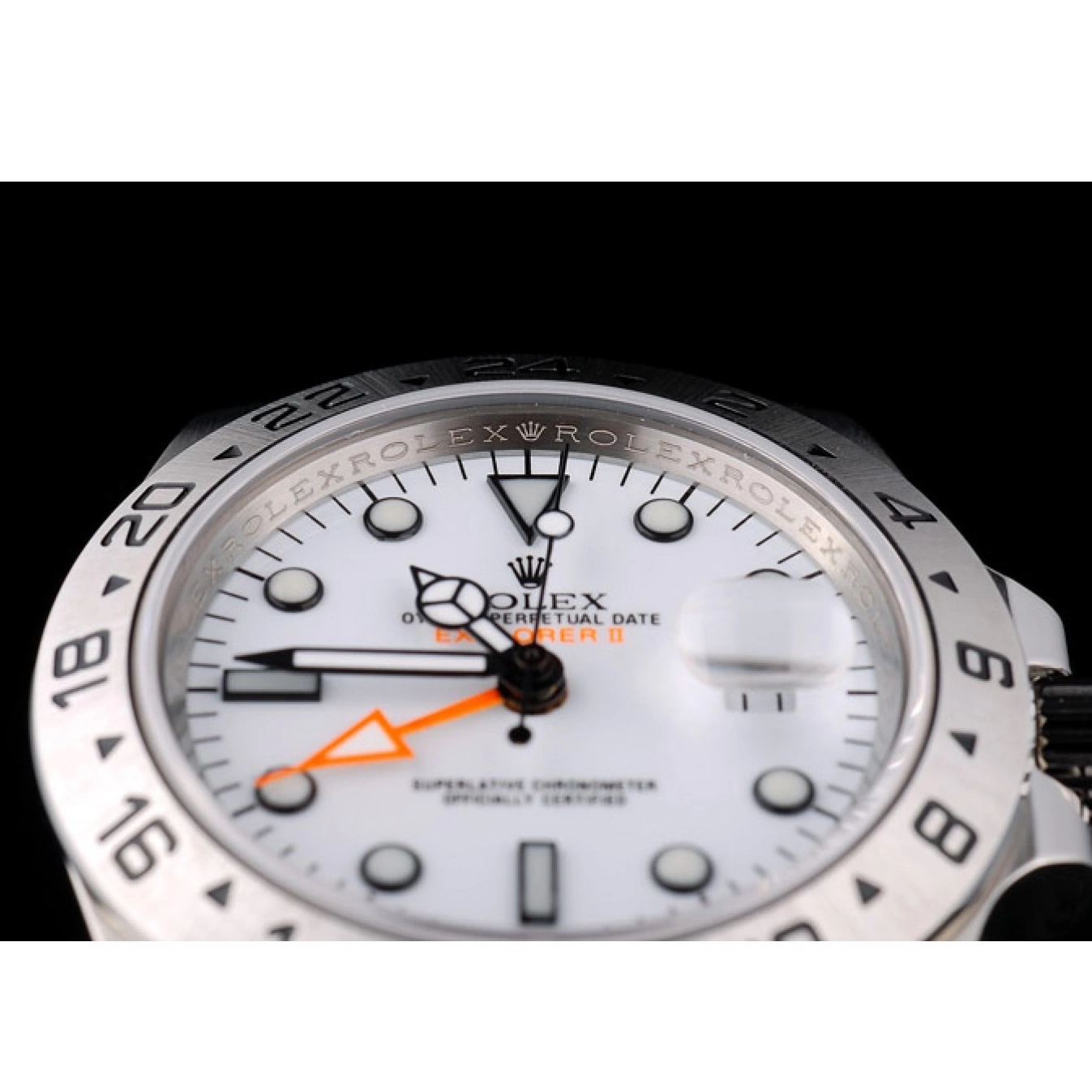 Aaa fake watches Steel Watch Bezel Stainless White Dial Explorer Rolex 0816